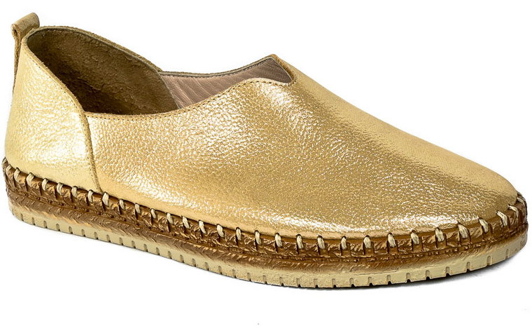 Mokasyny Verano ST.4710 Gold Metalic