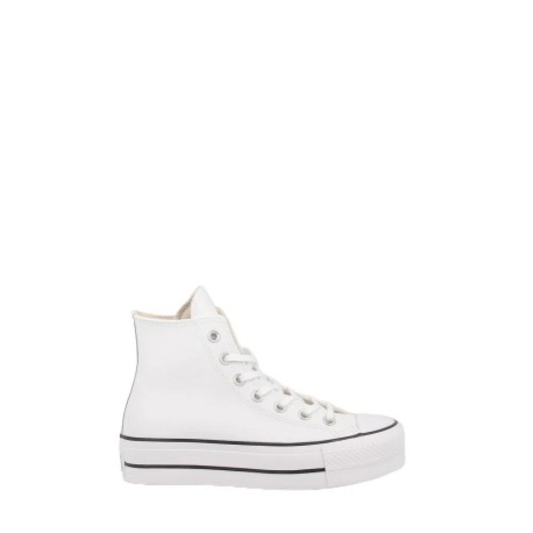 Białe Sneakersy na Platformie z Darmową Dostawą Converse