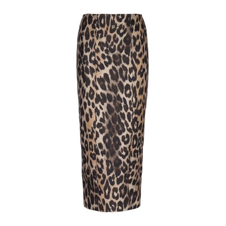 Spódnica w stylu leopard print Balmain