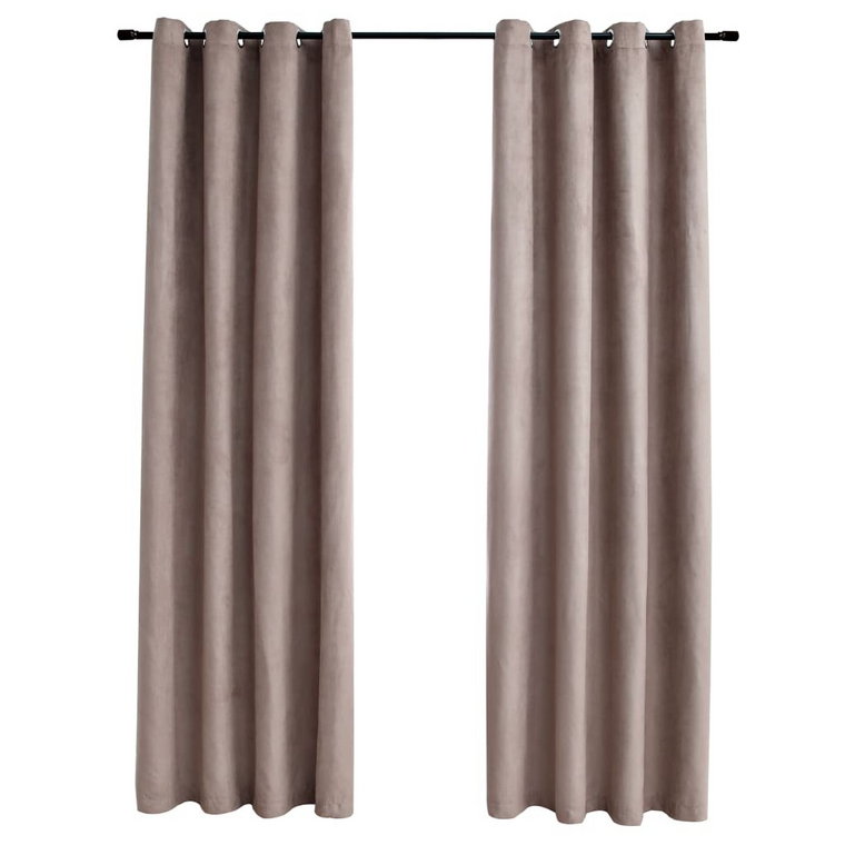 Zasłony - 140x175 cm, taupe (2 szt.)