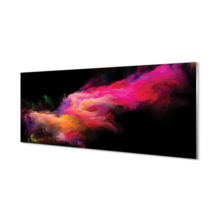 Panel szklany foto grafika Różowe fraktale 125x50 cm