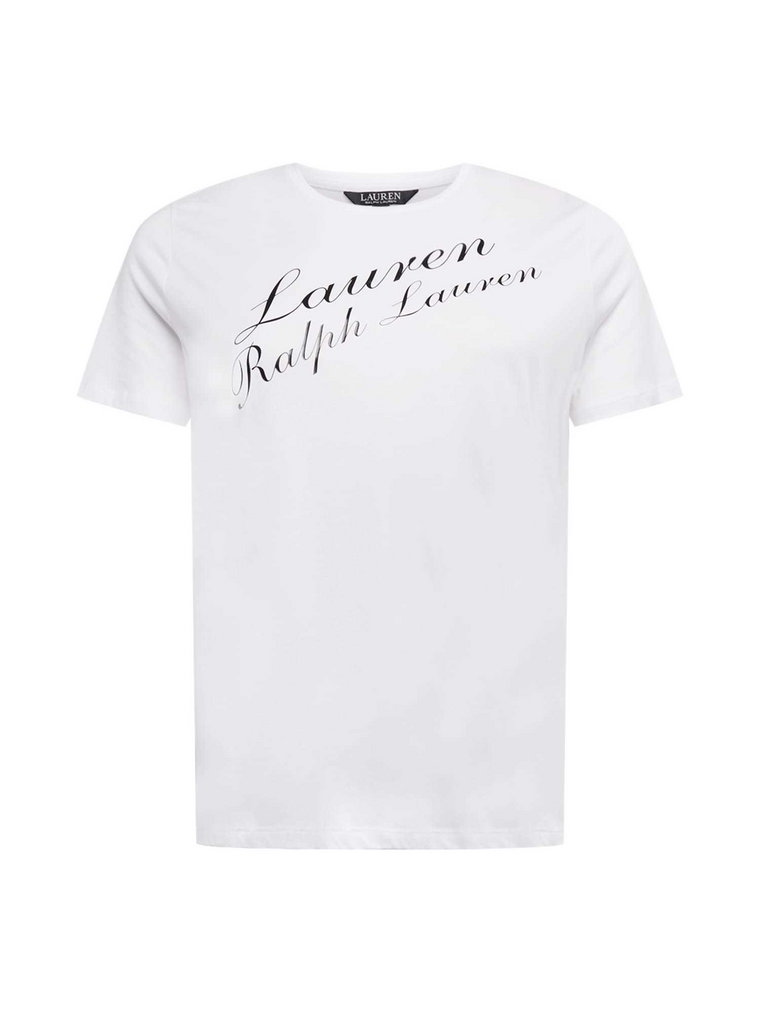 Lauren Ralph Lauren Plus Koszulka 'KATLIN'  czarny / biały