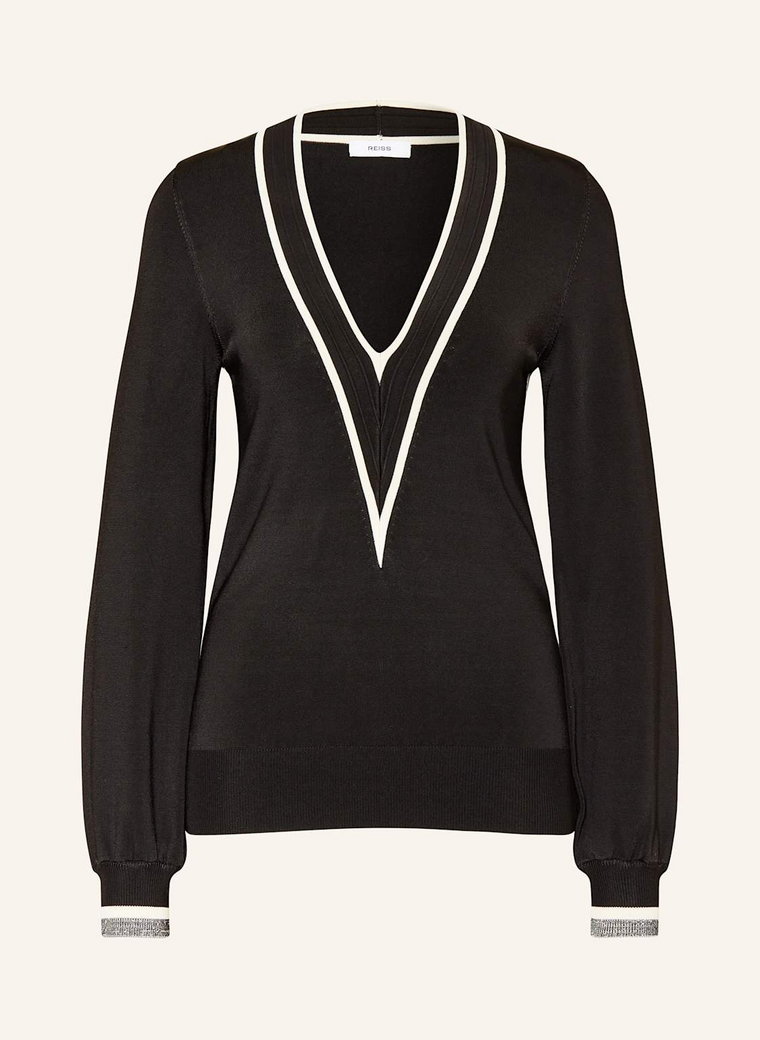 Reiss Sweter Faith schwarz