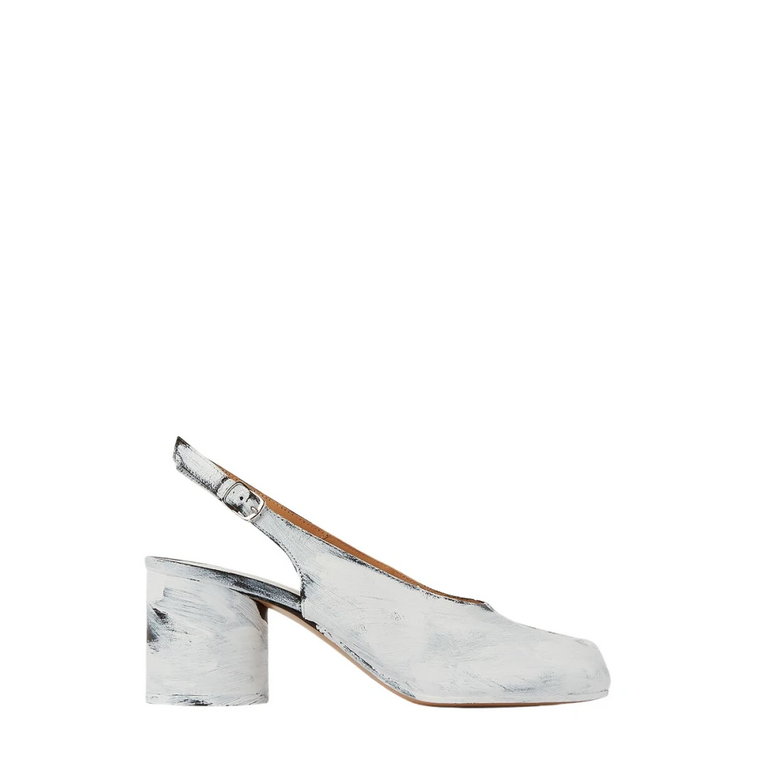 Ikoniczne Skórzane Buty Slingback Maison Margiela