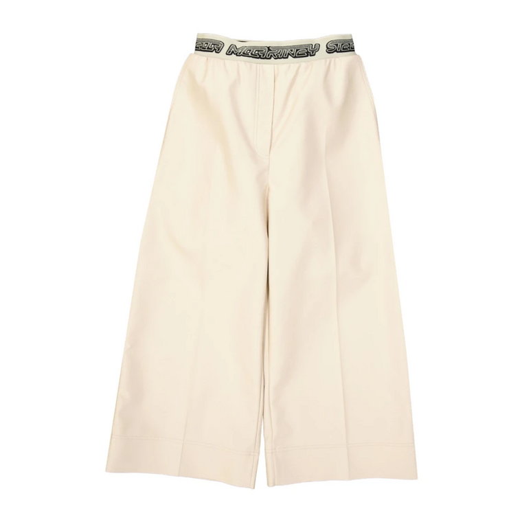 Beżowe Spodnie Cropped dla Kobiet Stella McCartney