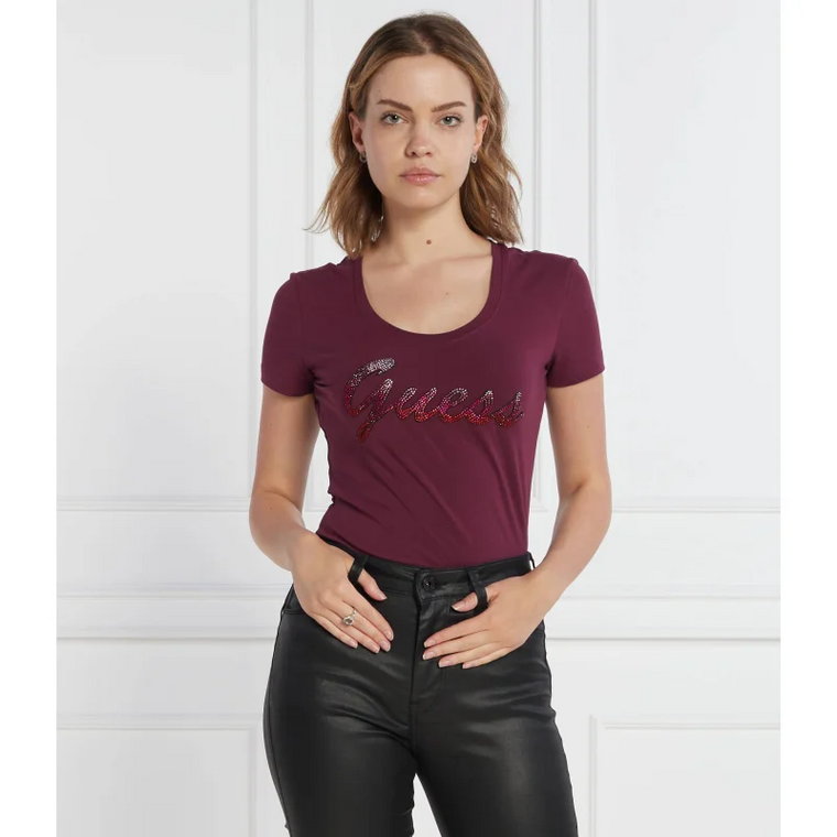 GUESS T-shirt SS RN SHINY | Regular Fit