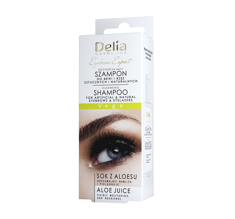 DELIA EYEBROW EXPERT SZAMPON DO BRWI I RZĘS SZTUCZNYCH I NATURALNYCH 50ML