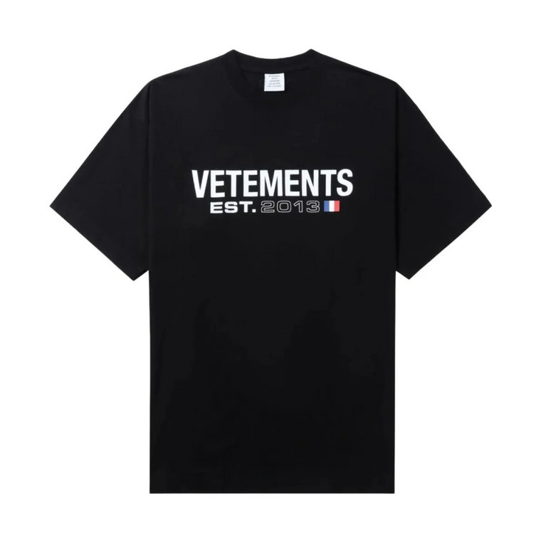 Nowoczesny T-shirt z okrągłym dekoltem dla mężczyzn Vetements