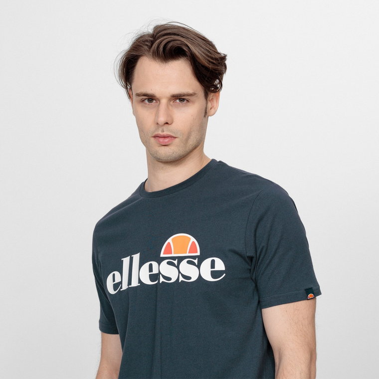 Męski t-shirt z logo ELLESSE SL PRADO - granatowy