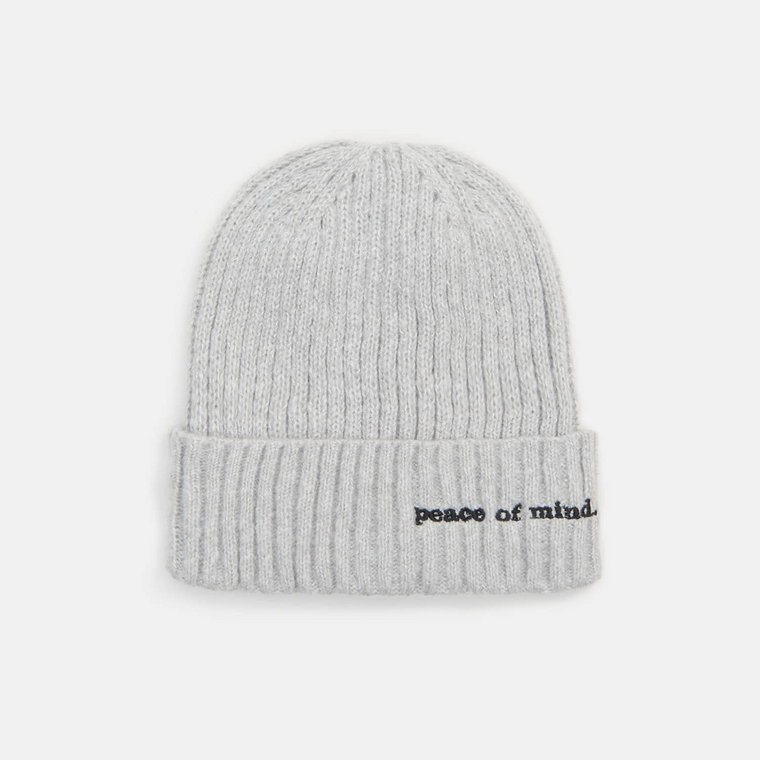 Sinsay - Czapka beanie - Jasny szary