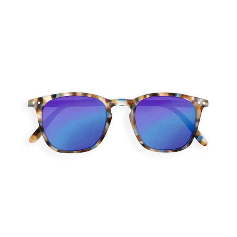 Izipizi - Okulary przeciwsłoneczne dla dzieci  Sun Junior (5-10lat) #E Blue Tortoise (lustrzanki)