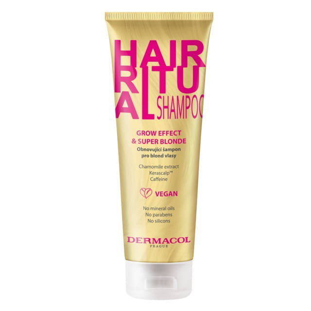 Dermacol Hair Ritual Shampoo szampon do włosów blond Grow Effect & Super Blonde 250ml