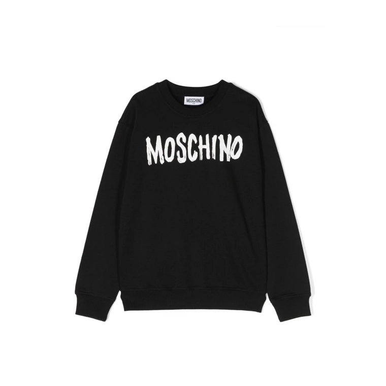 Czarne Swetry Dziecięce Moschino