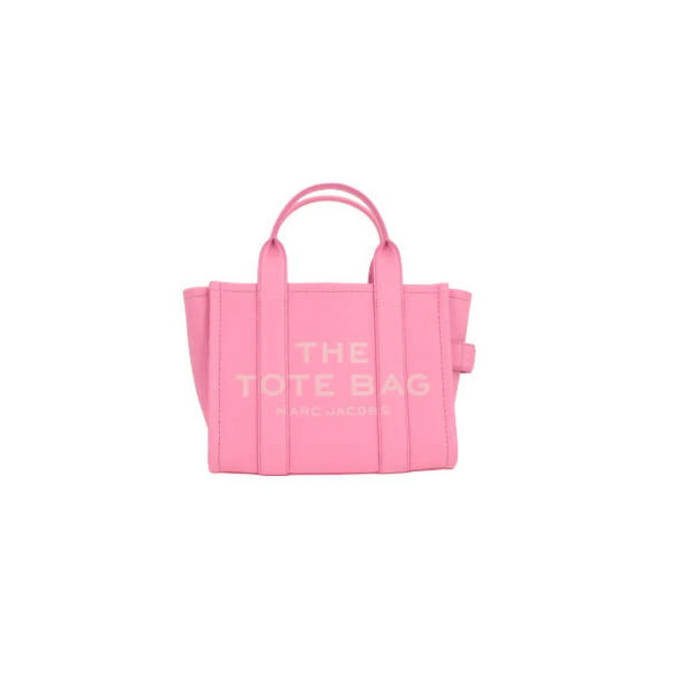 Różowa skórzana torba z zamkiem Marc Jacobs