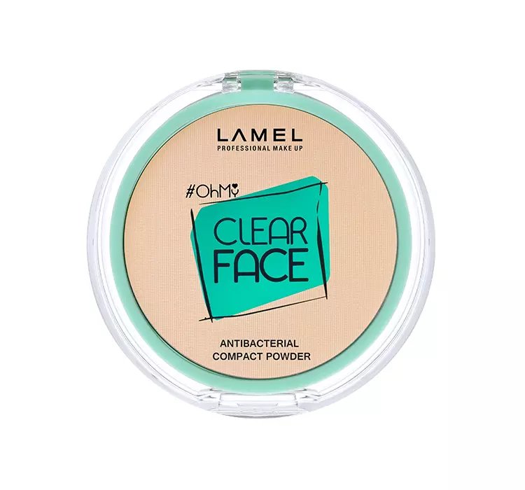 LAMEL CLEAR FACE COMPACT POWDER ANTYBAKTERYJNY PUDER PRASOWANY 402 VANILLA 6G