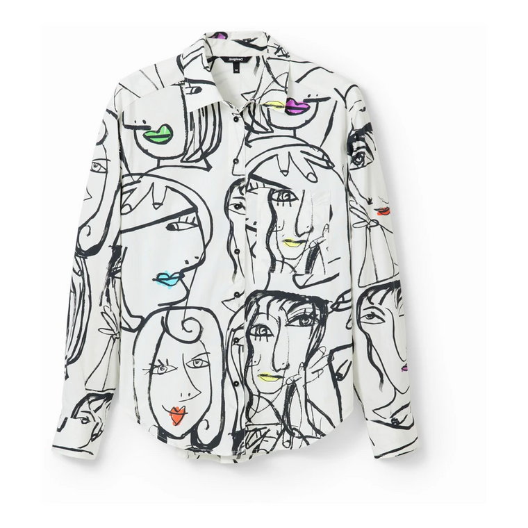 Damska Koszula z Długim Rękawem - Kolekcja Verona Desigual