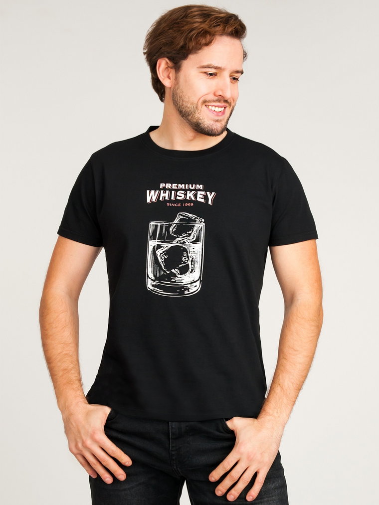 Koszulka męska t-shirt bawełniany WHISKEY XXL