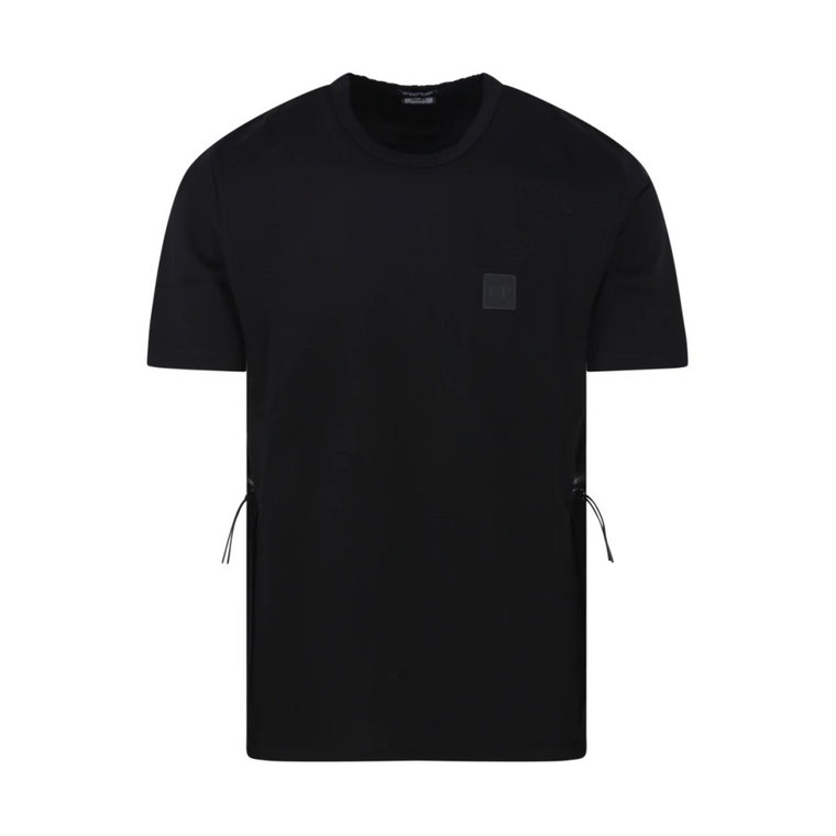 999 Czarna Koszulka z Merceryzowanego Jerseyu C.p. Company