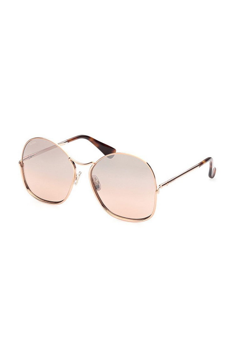 Max Mara okulary przeciwsłoneczne damskie kolor brązowy