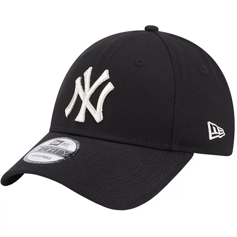 New Era New York Yankees 940 Metallic Logo Cap 60364306, Damskie, Czarne, czapki z daszkiem, bawełna, rozmiar: OSFM