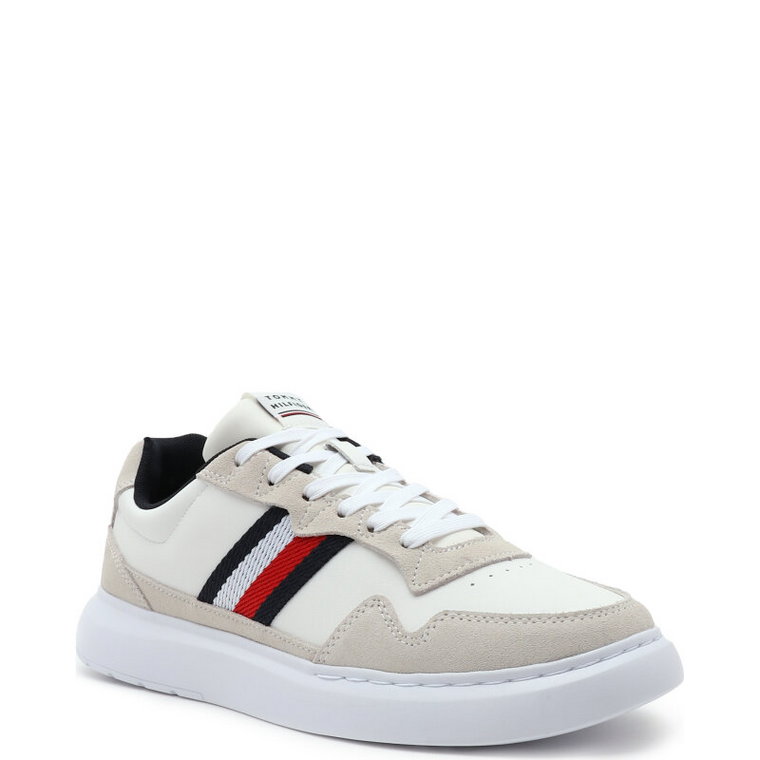 Tommy Hilfiger Skórzane sneakersy LIGHTWEIGHT LEATHER MIX CUP
