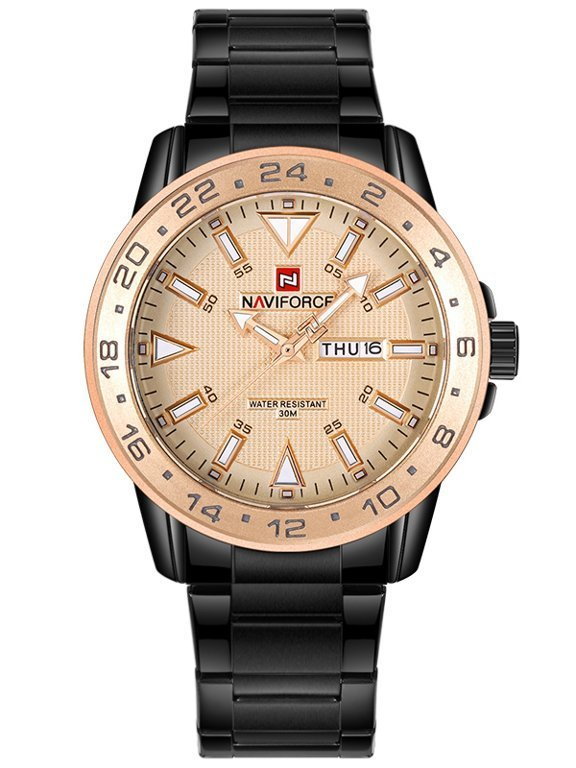 ZEGAREK MĘSKI NAVIFORCE - NF9109 (zn064e) - rosegold/black