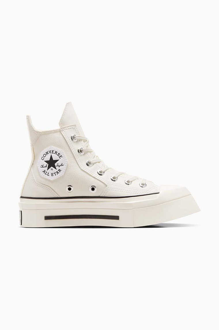 Converse trampki Chuck 70 De Luxe Squared HI kolor beżowy A06436C