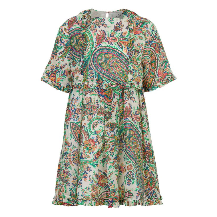 Paisley Ruffle Sukienka Dziecięca Etro