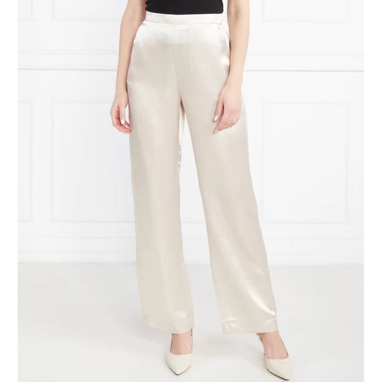 Max Mara Leisure Satynowe spodnie | Relaxed fit