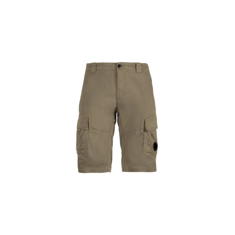 Stretch Sateen Cargo Shorts C.p. Company