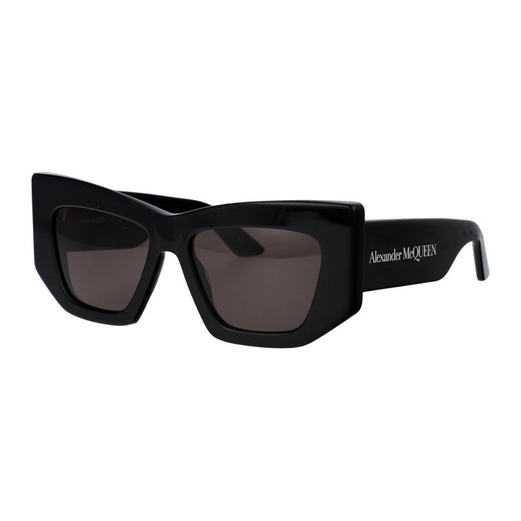 Odważne geometryczne okulary przeciwsłoneczne dla kobiet Alexander McQueen