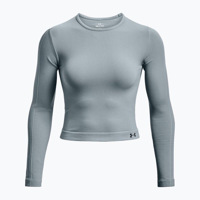 Longsleeve treningowy damski Under Armour Rush Seamless harbor blue/downpour gray/iridescent | WYSYŁKA W 24H | 30 DNI NA ZWROT