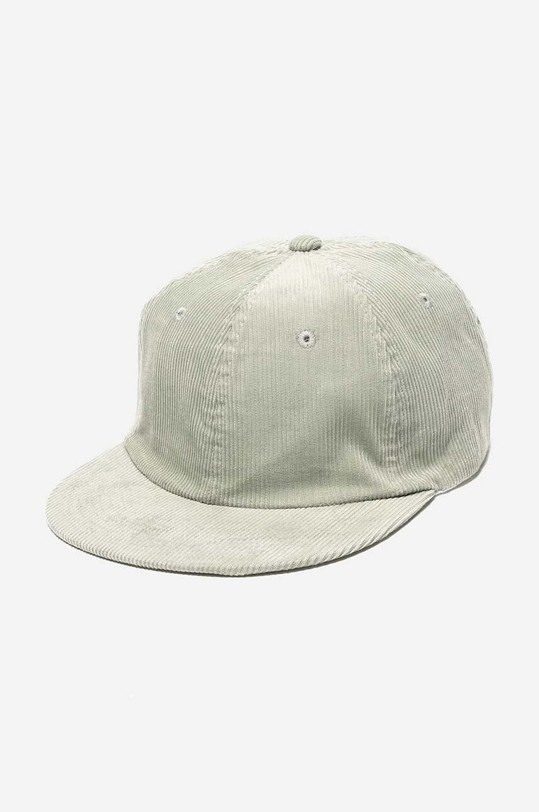 Taikan czapka z daszkiem sztruksowa Easy Corduroy Cap kolor zielony gładka TA0003.LMT-LMT