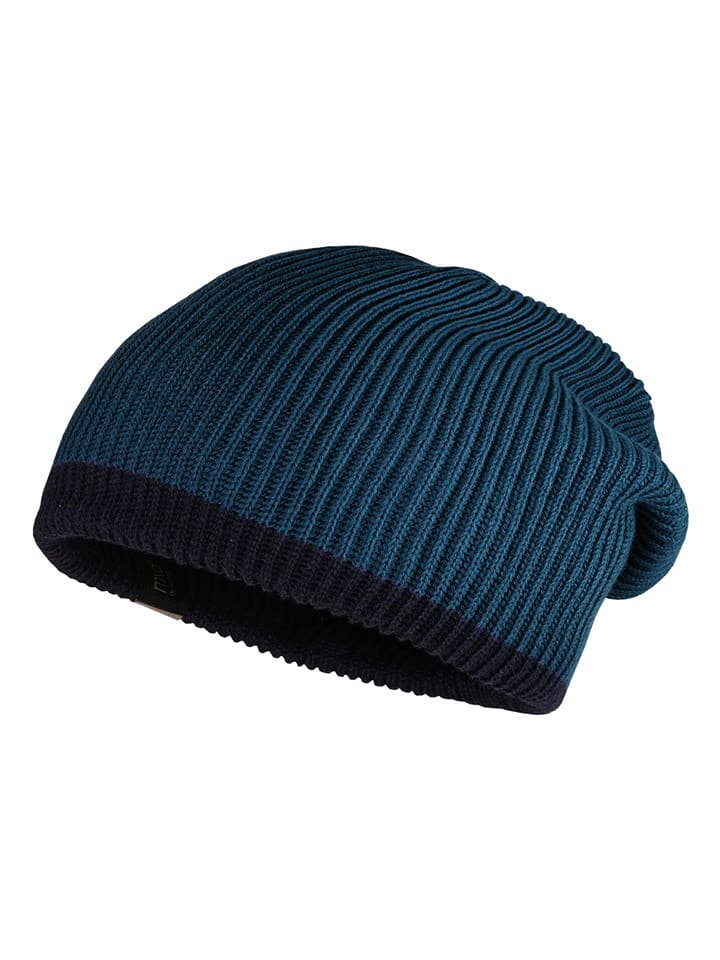 MaxiMo Dwustronna czapka beanie w kolorze niebieskim