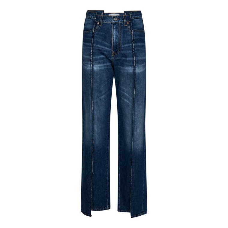 Niebieskie Aw23 Damskie Jeansy Victoria Beckham