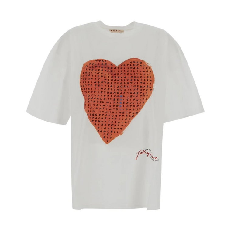 Krzyżówka Hearth Print T-Shirt Marni