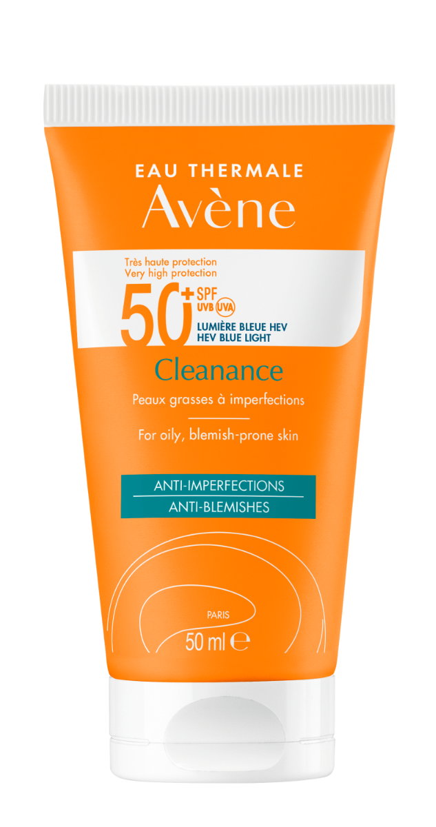 Avene Sun - Bardzo wysoka ochrona przeciwsłoneczna Cleanance SPF50+ 50ml