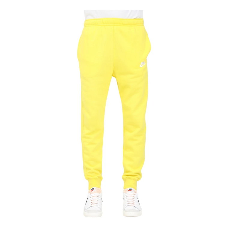 Żółte Spodnie z Regulowanym Pasem i Elastycznymi Kostkami Nike