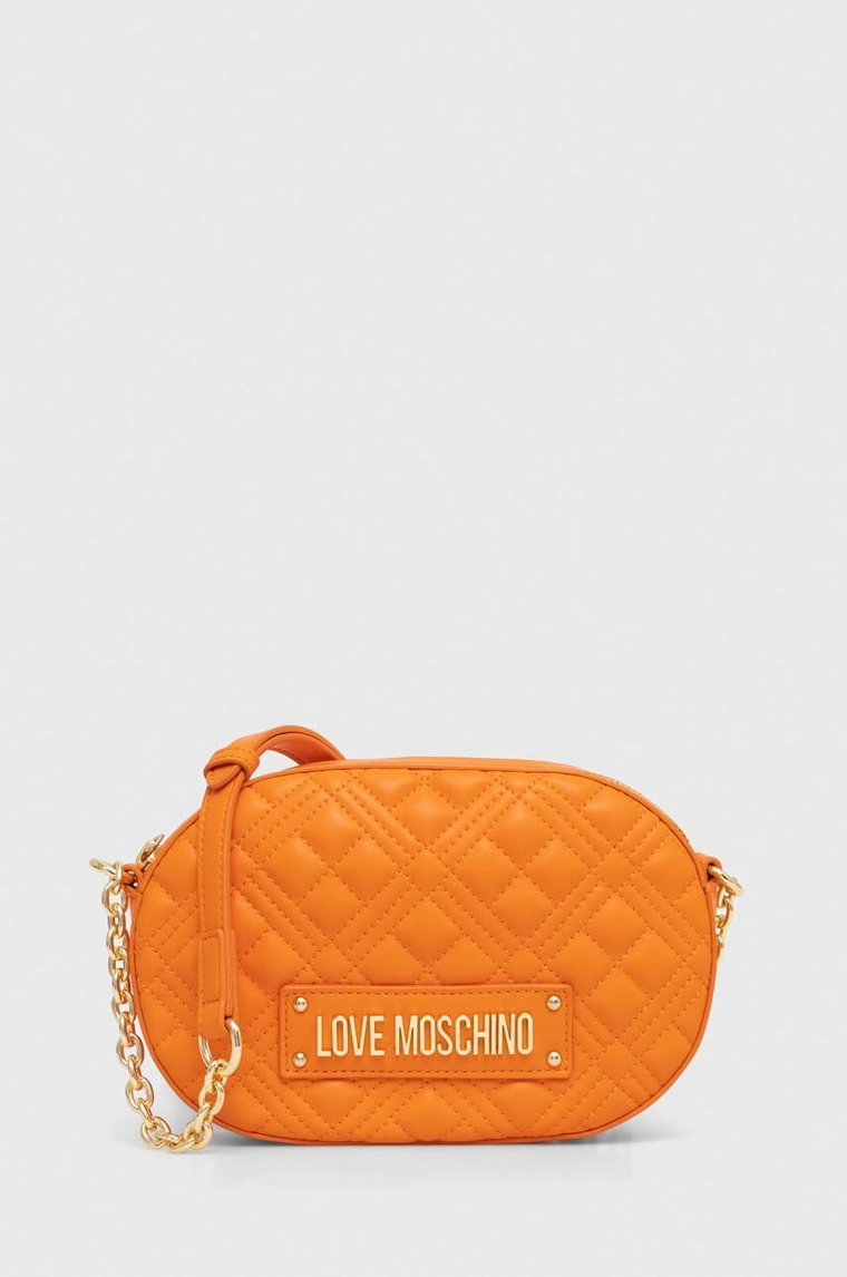 Love Moschino torebka kolor pomarańczowy JC4207PP0CKA0