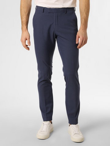 Finshley & Harding - Męskie spodnie od garnituru modułowego  California, niebieski