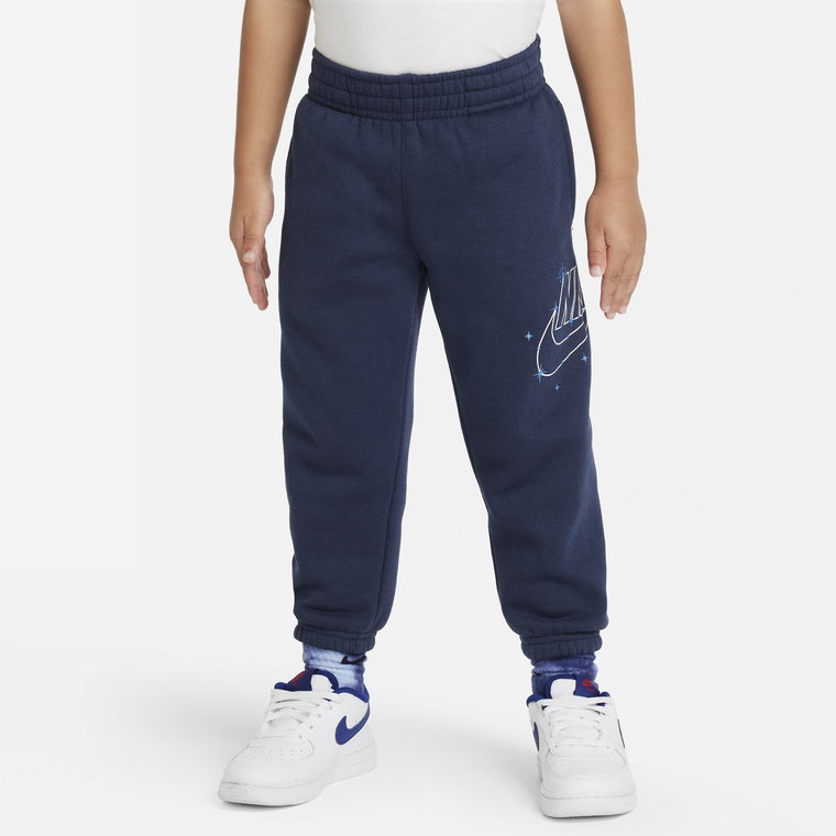 Spodnie dla maluchów Nike Sportswear Shine Fleece Pants - Niebieski