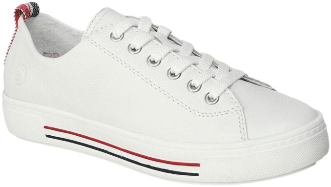 Sneakersy Remonte D0900-80 White Białe Skóra Naturalna