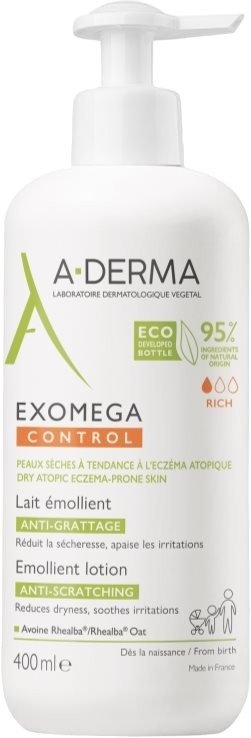 Balsam do ciała A-Derma Exomega Control Dry Skin Nawilżający 400 ml (3282779387200). Kremy i balsamy do ciała