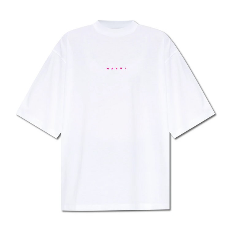 T-shirt z logo Marni