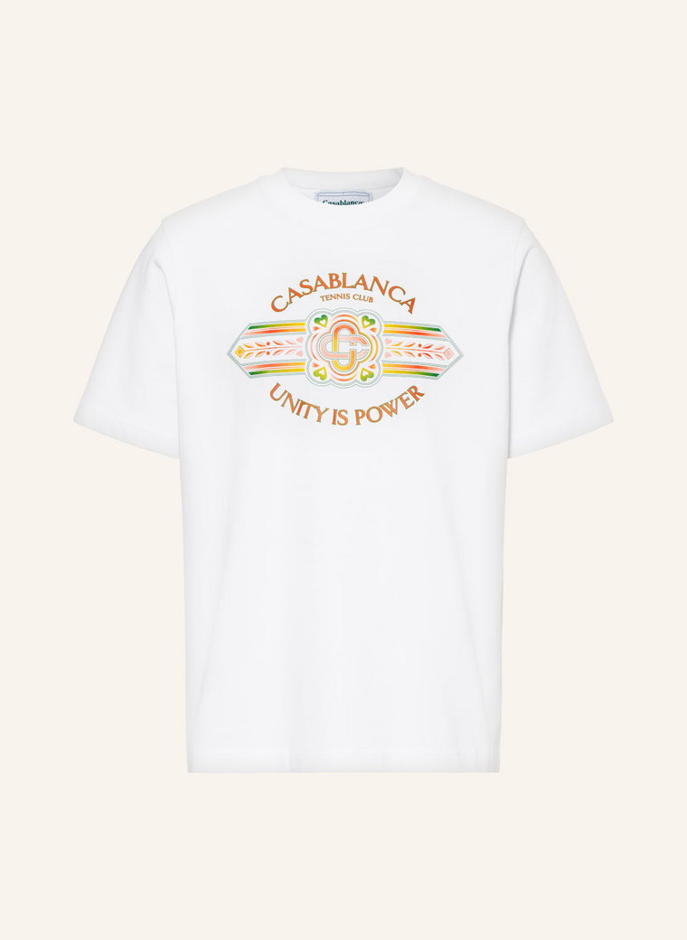 Casablanca T-Shirt Unitiy Is Power weiss