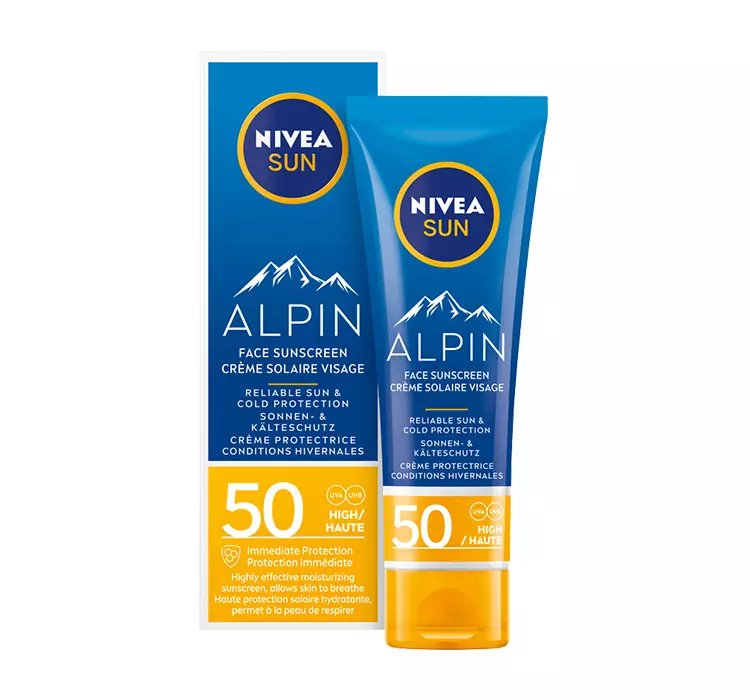 NIVEA SUN ALPIN KREM DO TWARZY Z WYSOKĄ OCHRONĄ SPF 50 50ML