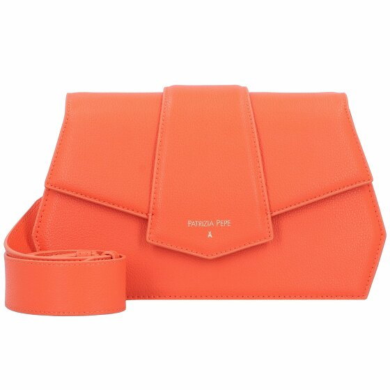 Patrizia Pepe New Geometric Torba na ramię Skórzany 24 cm solar orange