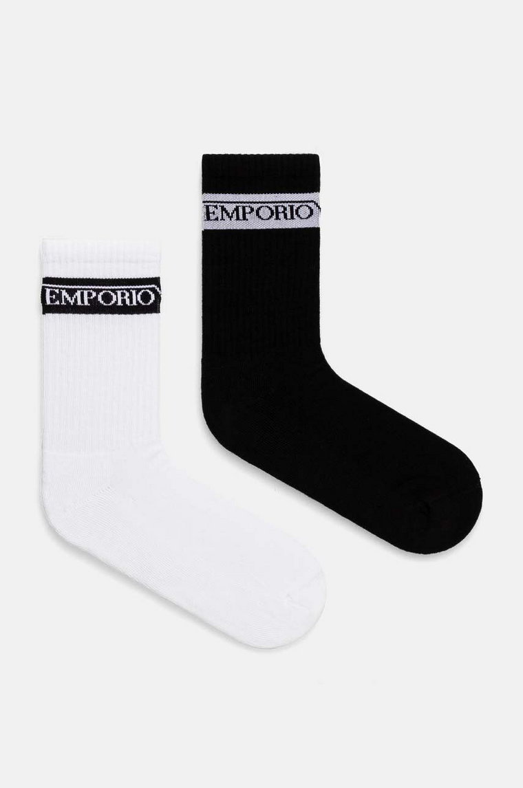 Emporio Armani Underwear skarpetki 2-pack męskie kolor czarny 303122 4F328