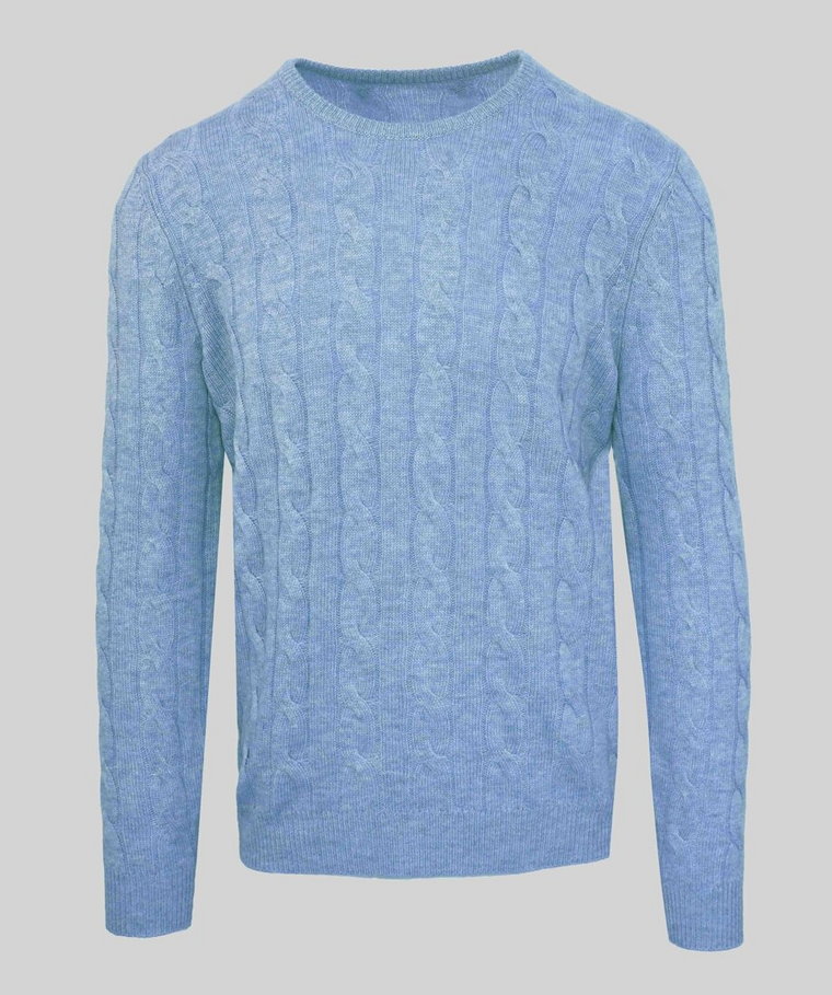 Swetry marki Malo model IUM023FCB22 kolor Niebieski. Odzież męska. Sezon: Cały rok
