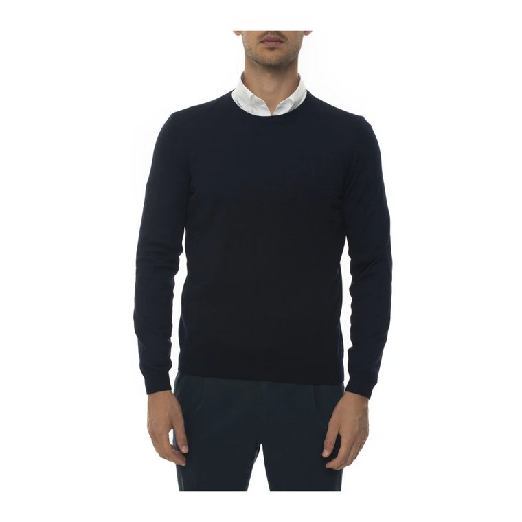 Sweter Slim Fit z Wełny Boss